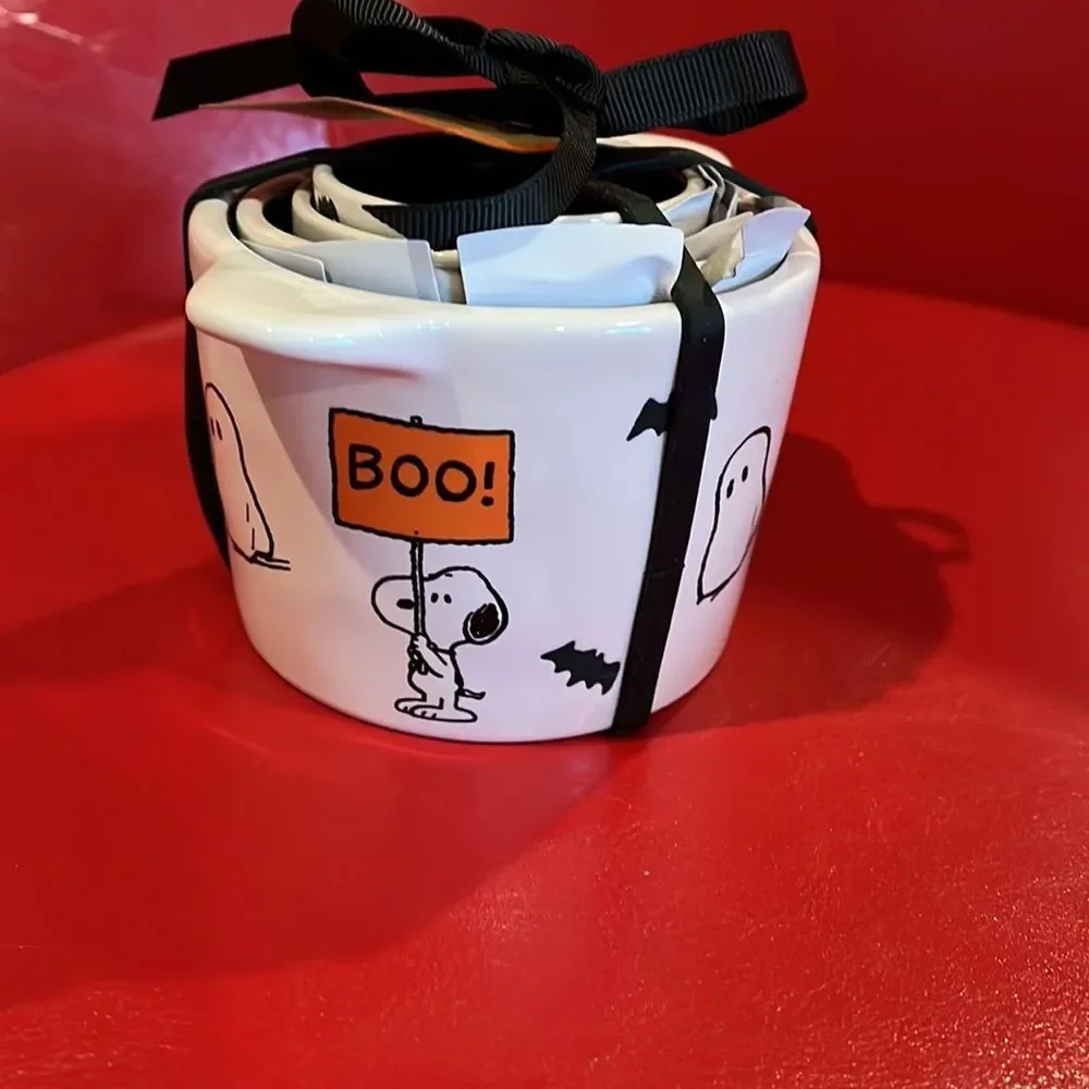 NWT Rae Dunn/Peanuts Halloween measuring cups
